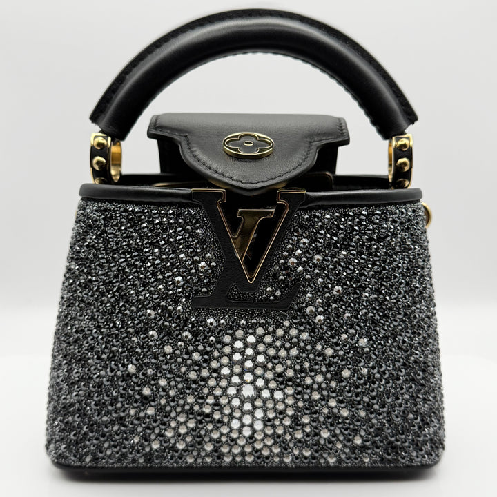 Louis Vuitton Capucines Mini mit Strassbesatz