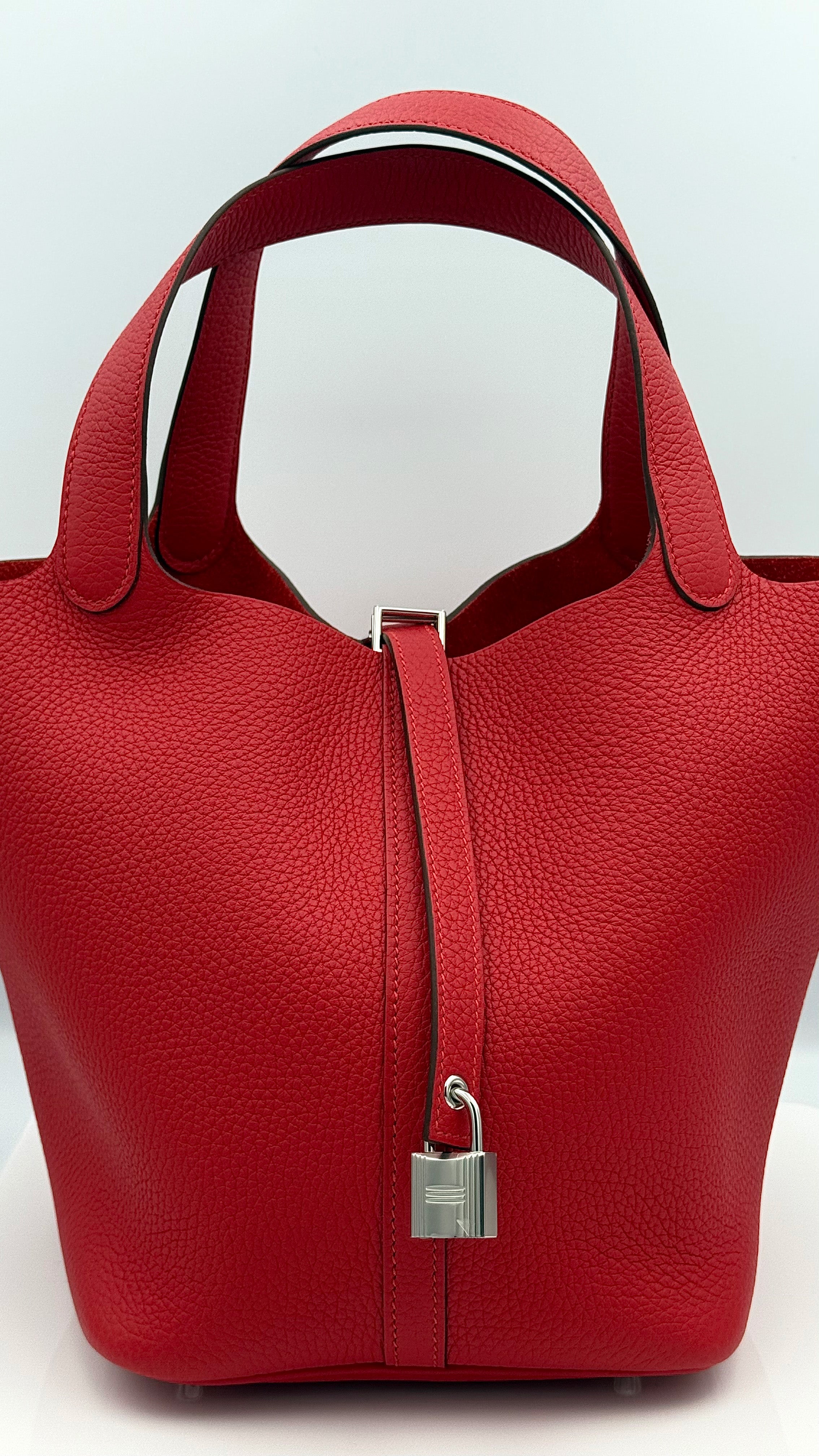 Hermès Picotin Lock PM in Rouge Casaque