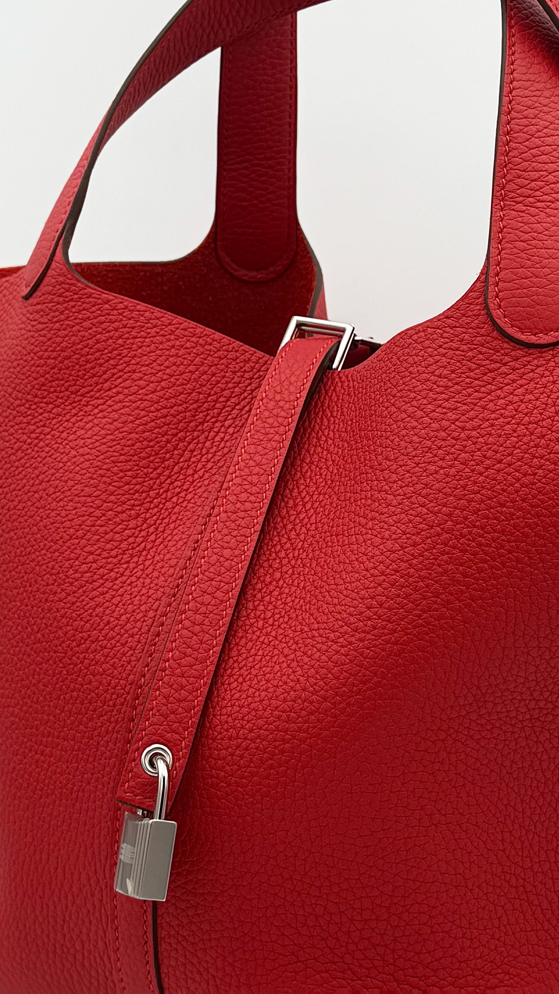 Hermès Picotin Lock PM in Rouge Casaque